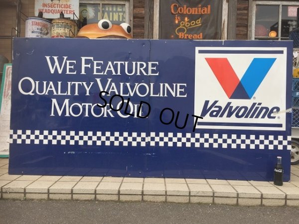 画像1: Vintage Valvoline Motor Oil Huge Sign (AL954)