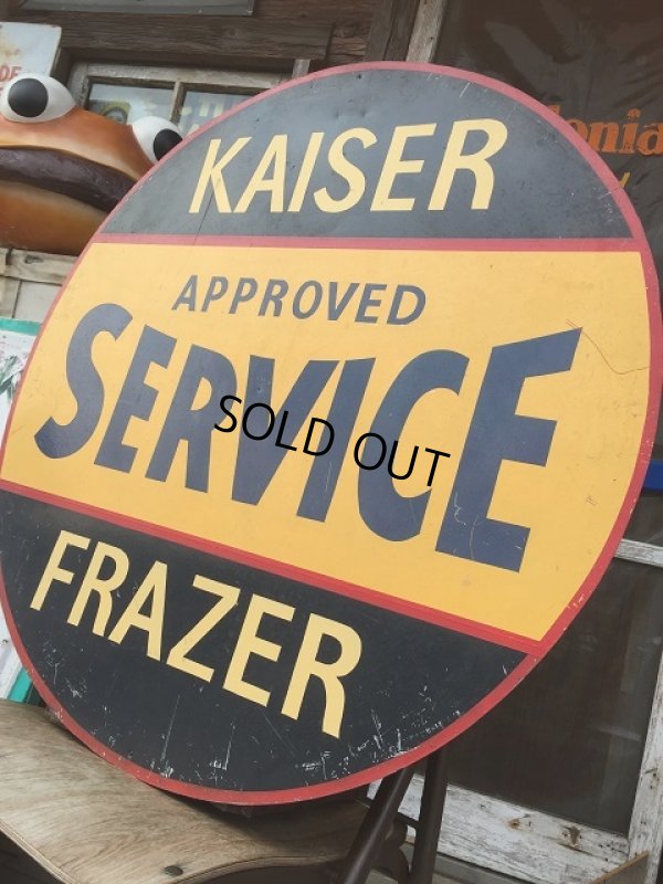 画像2: Vintage Kaiser Frazer Service 30" Sign (AL953)