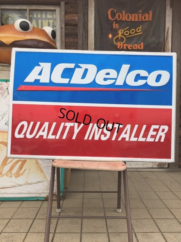 画像1: Vintage AC DELCO Embossed Sign (AL955)