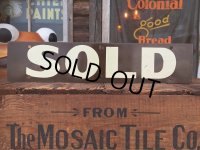 Vintage Sold Double-sided Sign (AL959)