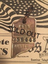 30s Vintage Dog License Tag #356448 (AL4072)