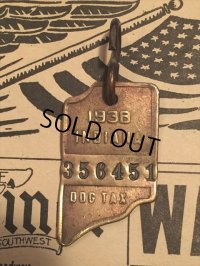 30s Vintage Dog License Tag #356451 (AL4075)