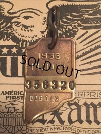 30s Vintage Dog License Tag #356320 (AL4044)