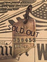 30s Vintage Dog License Tag #356453 (AL4078)