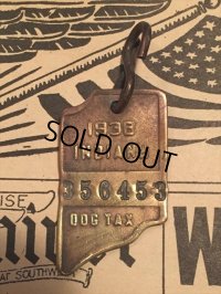 30s Vintage Dog License Tag #356453 (AL4078)