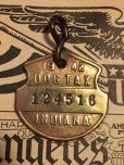 画像1: 40s Vintage Dog License Tag #124516 (AL4031) (1)