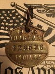 画像1: 40s Vintage Dog License Tag #124536 (AL4041) (1)