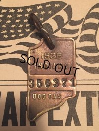 30s Vintage Dog License Tag #356371 (AL4047)