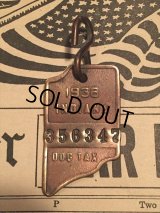 30s Vintage Dog License Tag #356347 (AL4057)