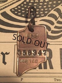 30s Vintage Dog License Tag #356347 (AL4057)