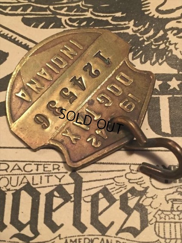 画像2: 40s Vintage Dog License Tag #124536 (AL4041)