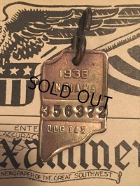 30s Vintage Dog License Tag #356372 (AL4063)