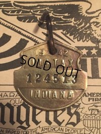40s Vintage Dog License Tag #124513 (AL4028)