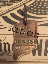 30s Vintage Dog License Tag #356355 (AL4060)
