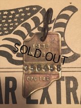 30s Vintage Dog License Tag #356458 (AL4081)