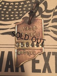 30s Vintage Dog License Tag #356444 (AL4066)