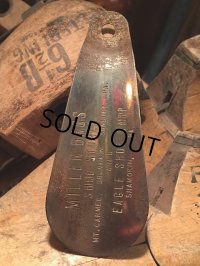 Vintage Advertising Shoe Horn Miller Bros Shoe Store & Eagle Shoe Shop (AL971)