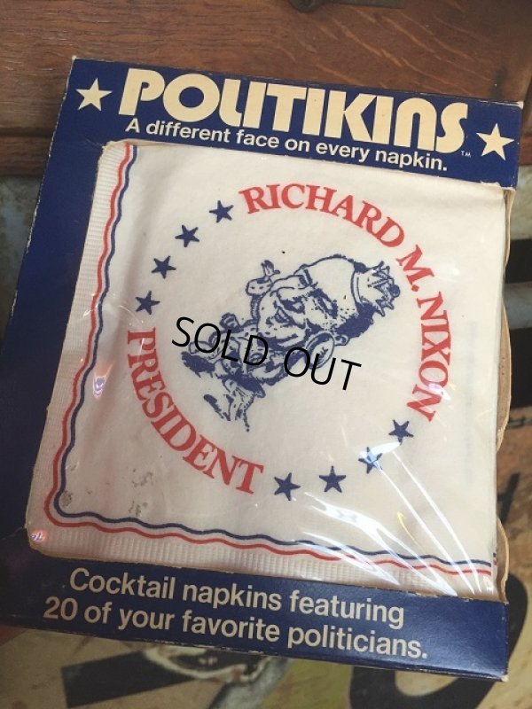 画像1: 70s Vintage Politikins 20 Different Napkins (AL974)