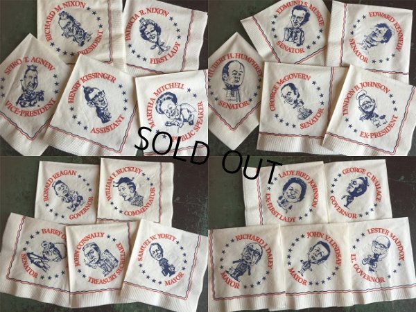 画像3: 70s Vintage Politikins 20 Different Napkins (AL974)