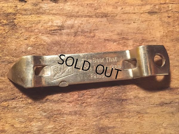 画像1: Vintage Bottle Opener Schlitz Beer  (AL4645)