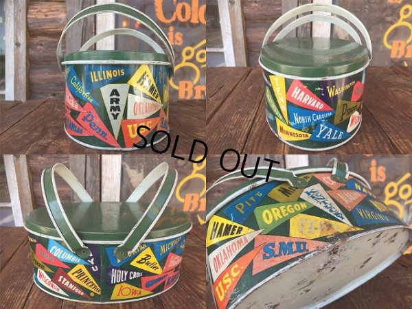 画像2: 60s Vintage College Pennant Can (AL987)