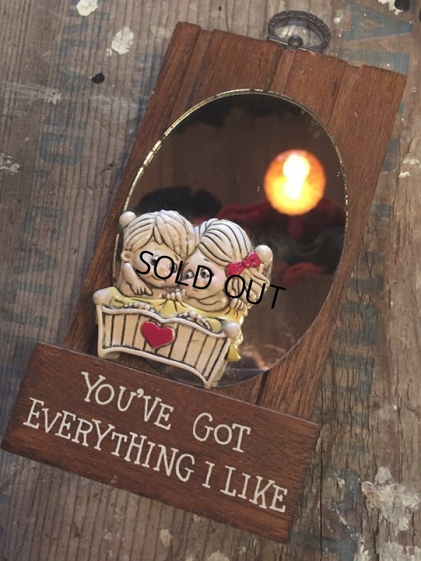 画像1: Vintage Mirror You'VE Got Everything I Like (AL5297)