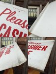 画像3: Vintage Metal Sign Plase Pay Cashier Inside (AL5540)  (3)