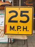 画像1: Vintage Road Sign 25 MPH (AL6321) (1)
