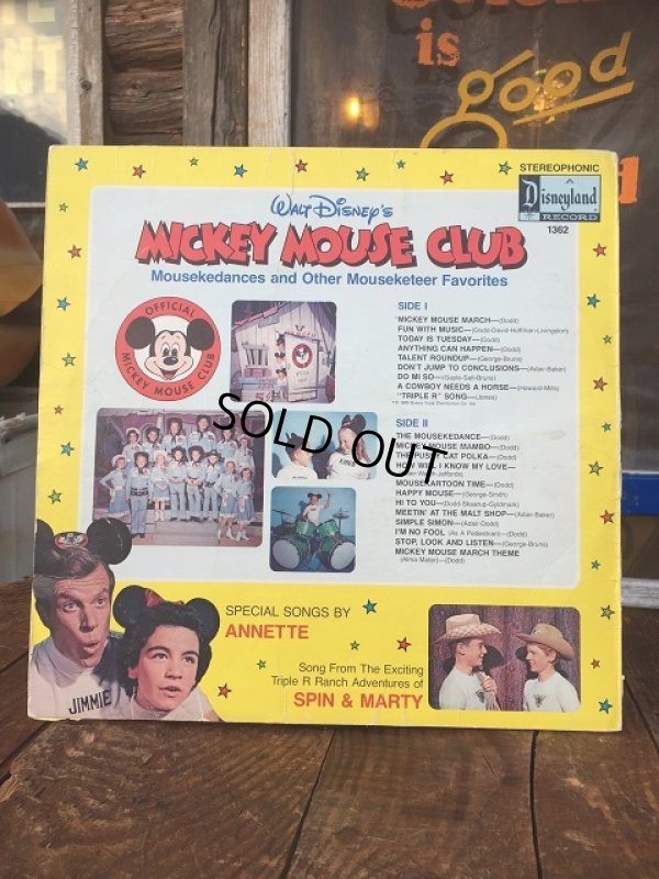 画像2: Vintage LP Disney Mickey Mouse Club (AL3594) 