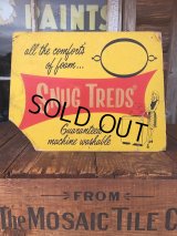 Vintage Snug Treds Card Board Sign (AL6730)