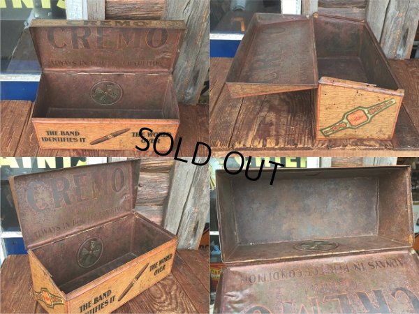 画像3: Vintage CREMO Cigar Humidor Store Display Tin (AL6731)