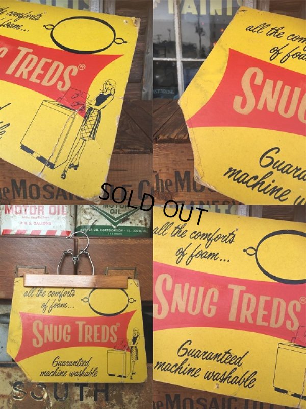 画像2: Vintage Snug Treds Card Board Sign (AL6730)