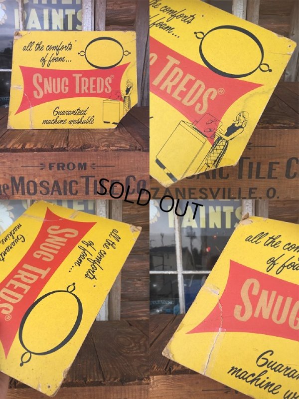 画像3: Vintage Snug Treds Card Board Sign (AL6730)