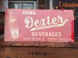 画像1: 50s Vintage Drink DEXTER Soda Embossed Metal Sign (AL6806) (1)