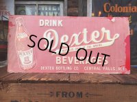 50s Vintage Drink DEXTER Soda Embossed Metal Sign (AL6806)