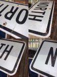 画像2: Vintage Road Sign NORTH (AL7042) (2)