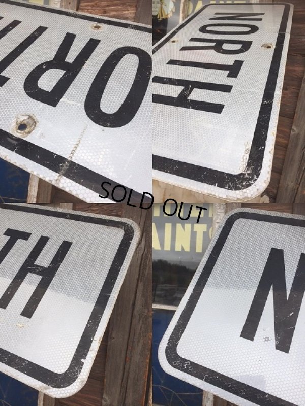 画像2: Vintage Road Sign NORTH (AL7042)