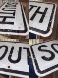 画像2: Vintage Road Sign SOUTH (AL7043) (2)