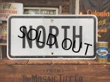 Vintage Road Sign NORTH (AL7042)