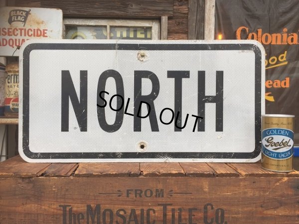 画像1: Vintage Road Sign NORTH (AL7042)