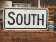 画像1: Vintage Road Sign SOUTH (AL7043) (1)
