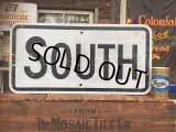 Vintage Road Sign SOUTH (AL7043)