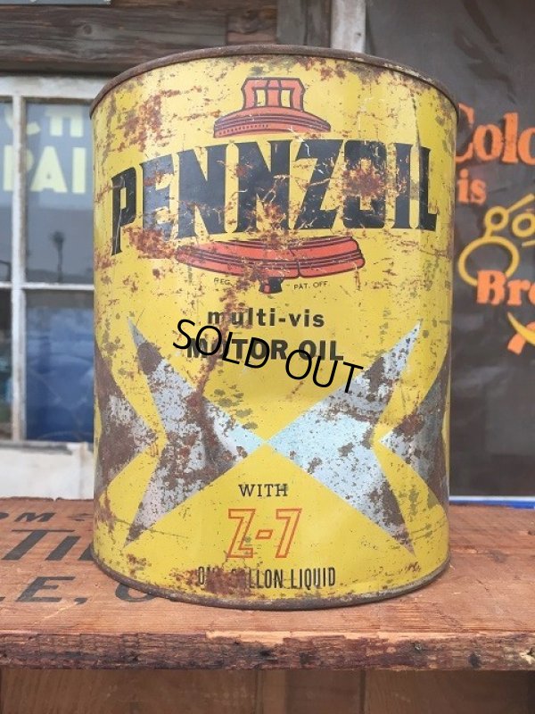 画像3: Vintage PENNZOIL Motor Oil 1GL Can (AL7046)