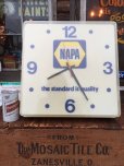 画像1: Vintage NAPA Lighted Sign Clock (AL7401) (1)