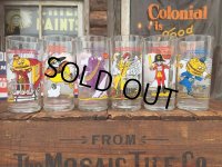 80s Vintage McDonalds Adventure Glasses Complete Set of 6 (AL7708)