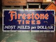 画像8: 40s Vintage Firestone Tires Porcelain Sign (AL7686)