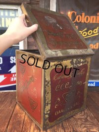 〜30s Vintage Califolnia Cracker Co. C.C.C. Sodas Tin (AL7884） 