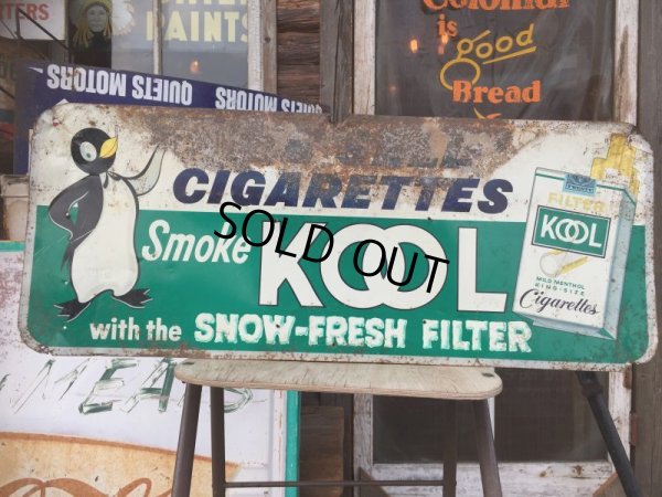 画像1: 50s Vintage KOOL Store Display Sign (AL7885)