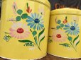 画像10: Vintage Ransburg Canister Set of 4 Flower (AL8585)