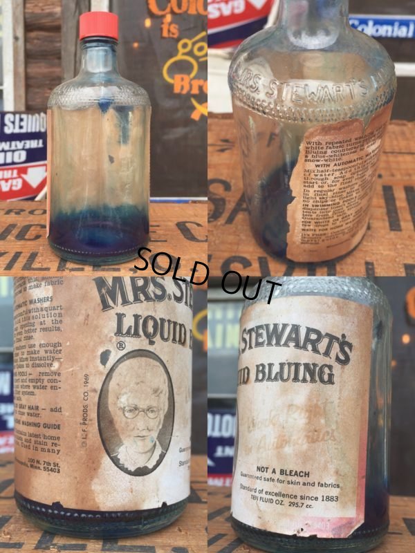 画像3: Vintage Mrs. Stewart's Liquid Bluing Bottle (AL8586)